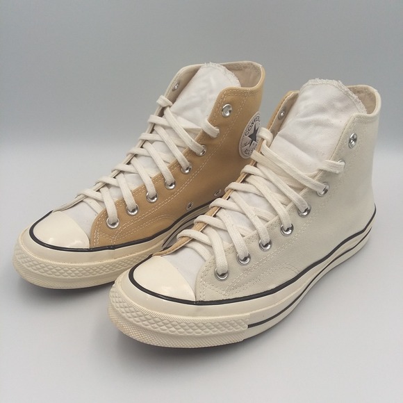 Converse Chuck Taylor All Star 70 Hi Tri-Panel Sesame Egret  M7.5 W9.5 EUC - Picture 1 of 16